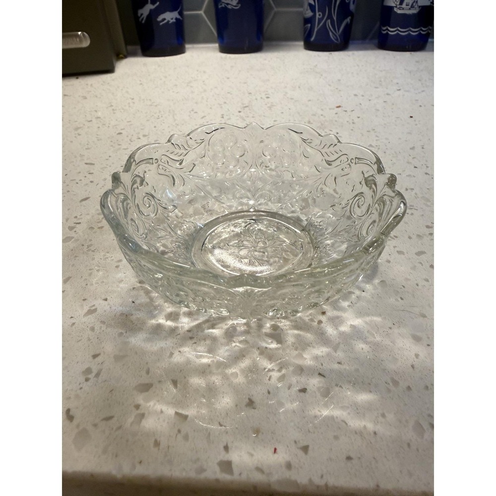 McKee Rock Crystal Clear 4 1/4" Scalloped Edge Bowl  EAPG Depression Glass